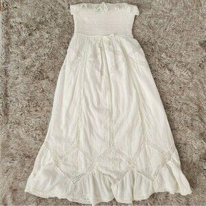 Free People Hi Hello Midi Dress in White Combo Brand‎ New with Tags